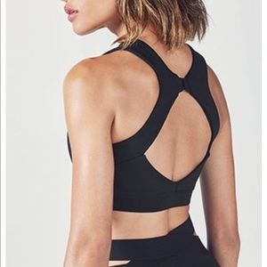 Fabletics Demi Lovato collection Black Sports Bra